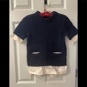 Tory Burch short sleeve sweater